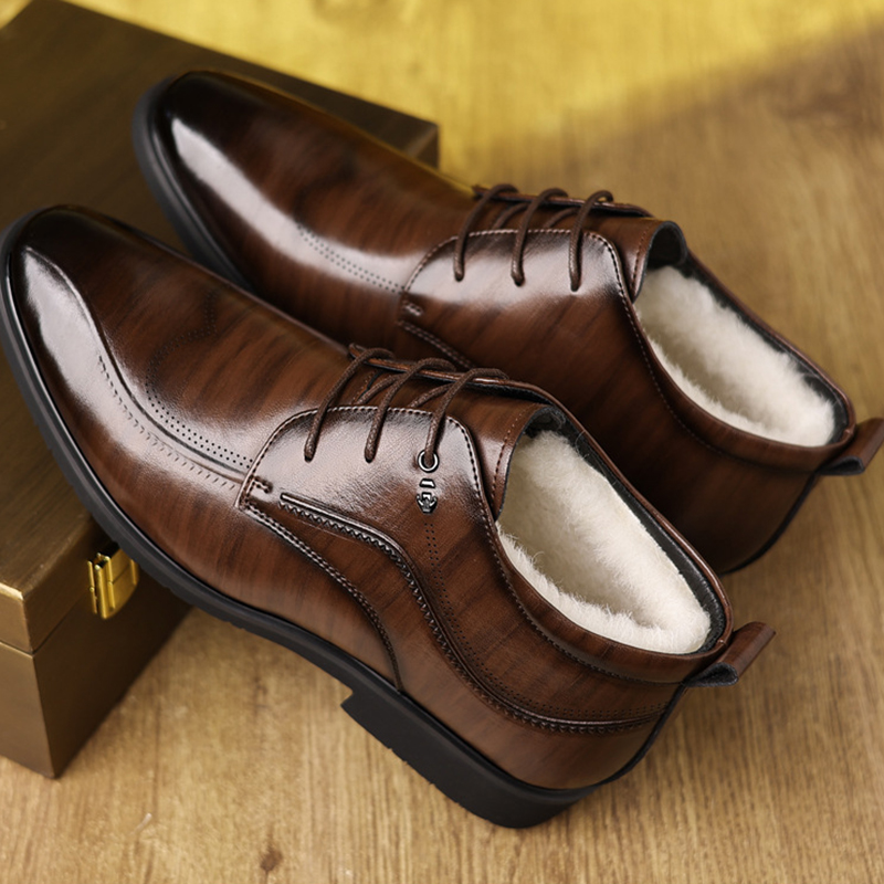 Men's Winter Leather Shoes Vel - Men'S Formal Wear In Winter のレビューと価格