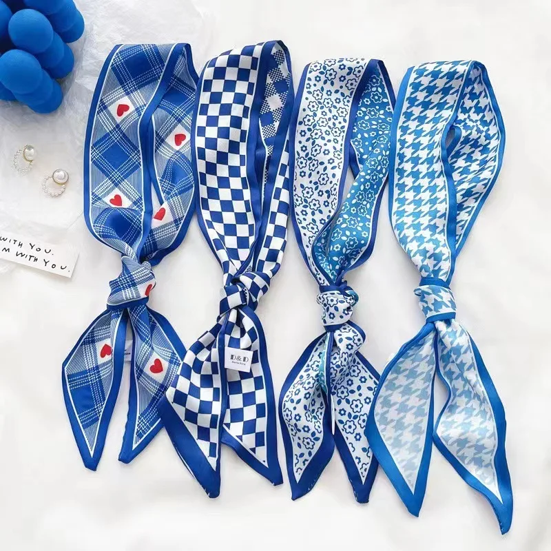 Klein blue silk scarf new chec - Silk Tie Woven のレビューと価格