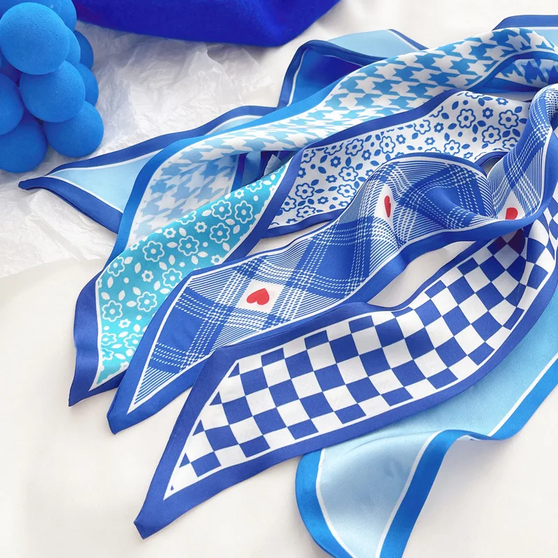 Klein blue silk scarf new chec - Silk Tie Woven のレビューと価格