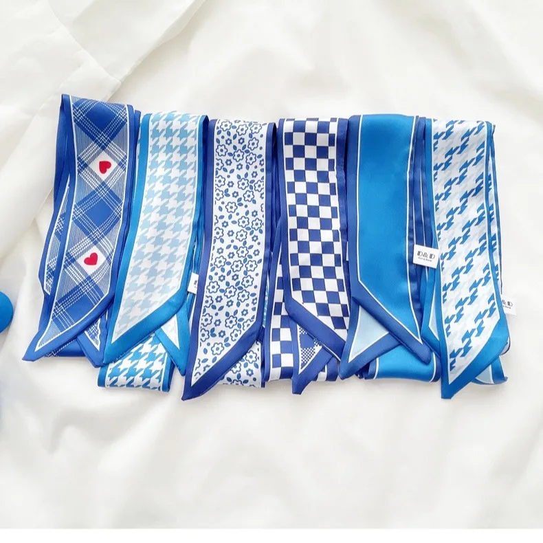 Klein blue silk scarf new chec - Silk Tie Woven のレビューと価格