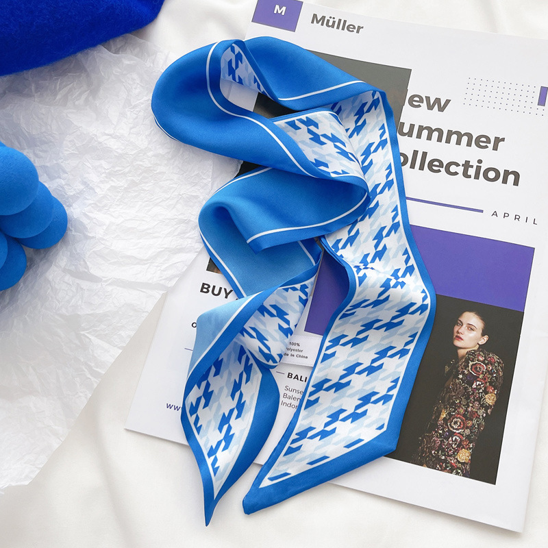 Klein blue silk scarf new chec - Silk Tie Woven のレビューと価格