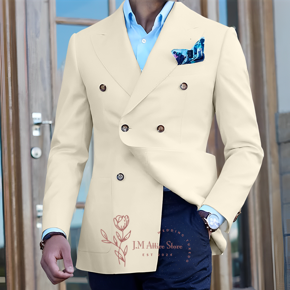 Elegant white men's suit jacke - Men'S Formal Wear In Winter のレビューと価格