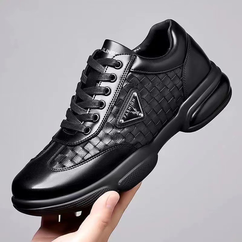 New Men Leather Shoes Platform - Men Formal Wear With Sneakers のレビューと価格