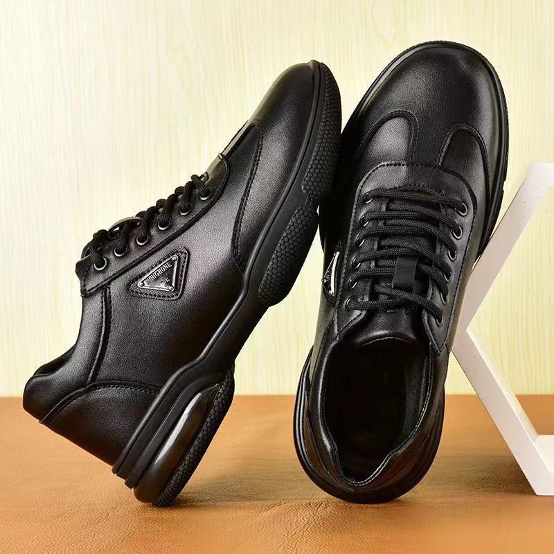 New Men Leather Shoes Platform - Men Formal Wear With Sneakers のレビューと価格