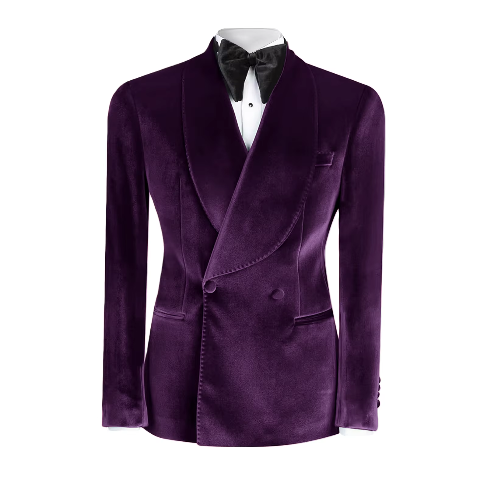 Velvet Men's Suits Blazer Doub - Elegant Formal Men'S Wear のレビューと価格